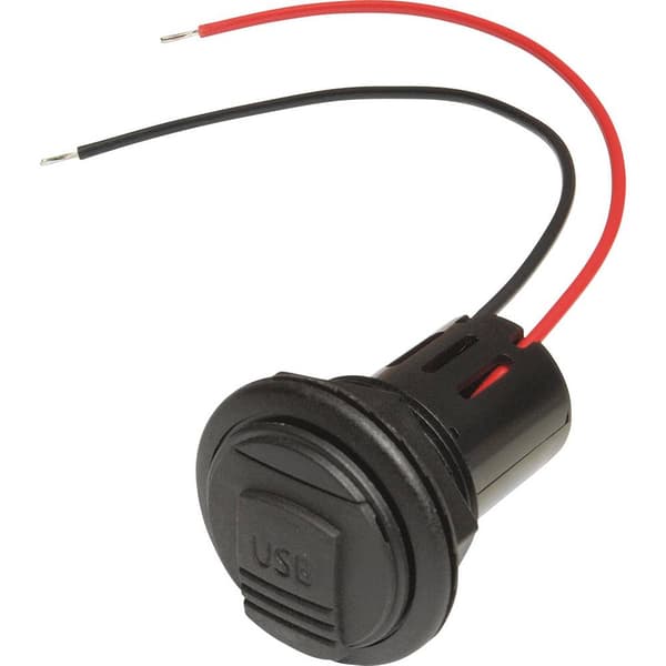 ProCar Power USB inbyggnadsdosa Tillåten strömbelastning=3 A Passar till (specifikationer) USB-A Eluttag 12 V till 5 V,