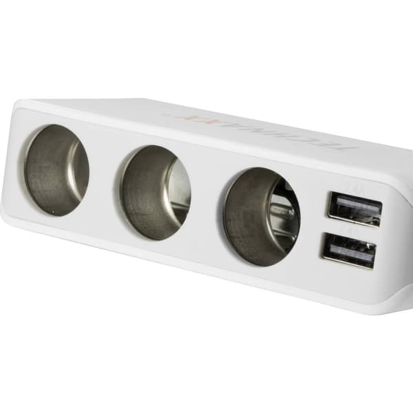 Technaxx 4592 TE11 TE11 Grenkontakt för cigarettändare Antal cigarettkopplingar 3 x Anslutning USB 4 x Tillåten strömbe