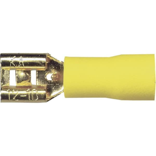 Sinuslive Flatkontakt Set 10 st 6 mm² 6.3 mm förgylld