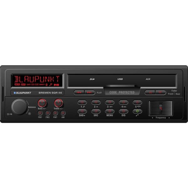Blaupunkt Bremen SQR 46 DAB Bilstereo DAB+ Tuner, Bluetooth, Retro Design