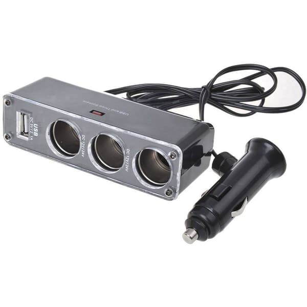 IWH 019014 Grenkontakt för cigarettändare Antal cigarettkopplingar 3 x Anslutning USB 1 x
