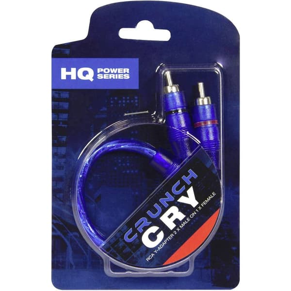 Crunch CRY Y-RCA-kabel 25.00 cm [1x RCA-hona - 2x RCA-hane]