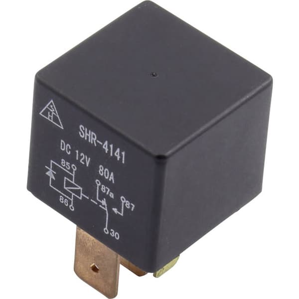 SHR-4141B SHR-12VDC-F-C 5pin Bil-reläer 12 V/DC 80 A 1 switch