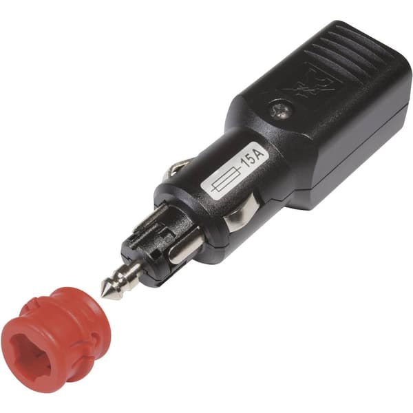ProCar Universalkontakt NG 15A LED med dragavlastning med säkring, 12-24 volt Tillåten strömbelastning=15 A 12 V, 24 V