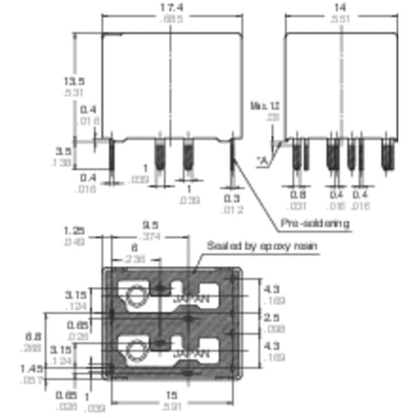 Panasonic ACT512 Bil-reläer 12 V/DC 20 A 2 switch