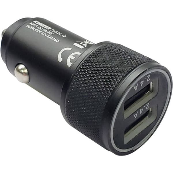 Kunzer USB-billaddare 12V Tillåten strömbelastning=4.8 A 12 V, 12 V till 5 V
