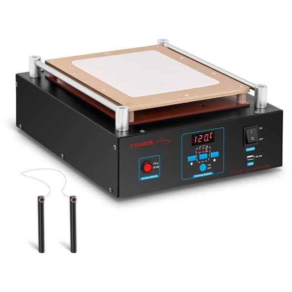 Stamos Soldering LCD-separator - Upp till 12" - 1180W - LED-skärm - USB-port