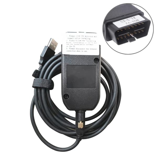 OBD2-kaapeli Volkswagenille ja Audille - auton diagnostiikka PC:n kautta