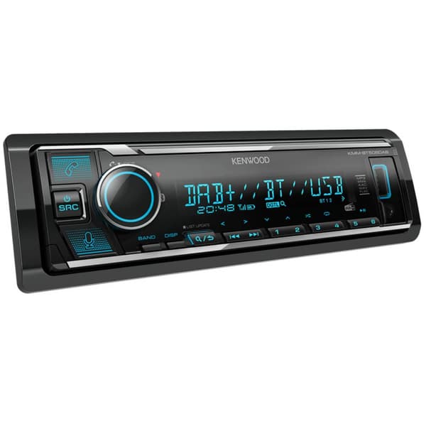 Kenwood KMMBT508DAB Bilstereo DAB+ Tuner, Anslutning för rattfjärrkontroll, Bluetooth