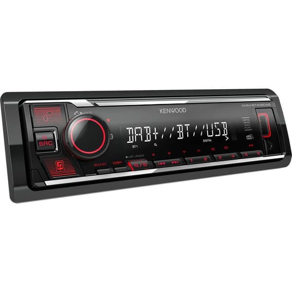 Kenwood KMMBT408DAB Bilstereo Bluetooth, Anslutning för rattfjärrkontroll, DAB+ Tuner