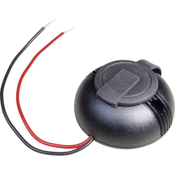 ProCar Rund påbyggnadskraft USB-C/A dubbelkontakt med lock Tillåten strömbelastning=5 A 12 V, 24 V