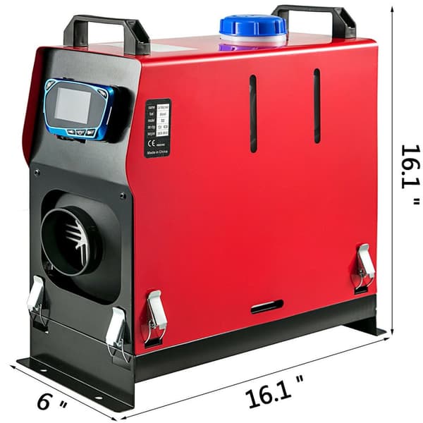 Diesel luftvarmer, 8KW varmekraft, LCD-kontakt.