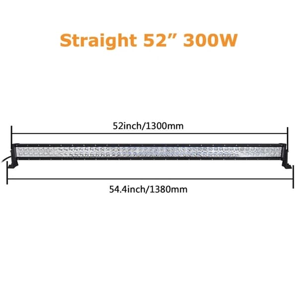 LED-arbetsljusramp, dubbelradig, terrängbil, 240W med trådkit