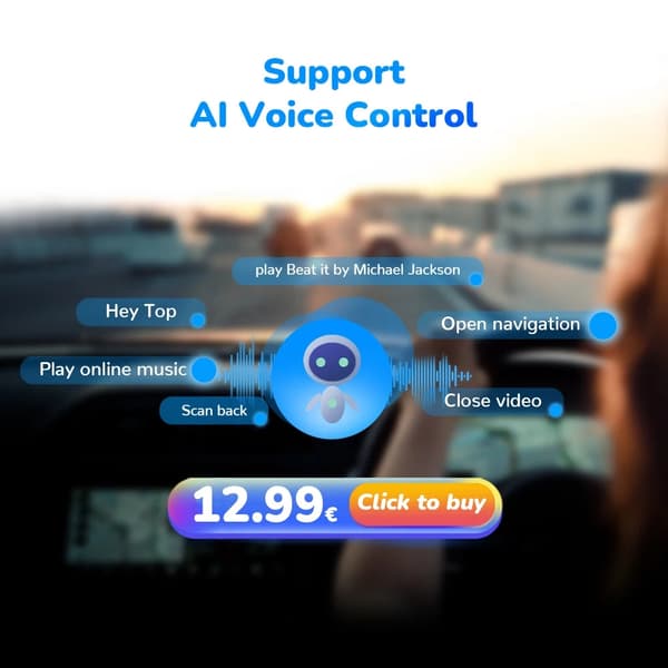 CarPlay-autoradio, langaton yhteys, Android 12 monimediasoitin, S1 (2GB 32GB)