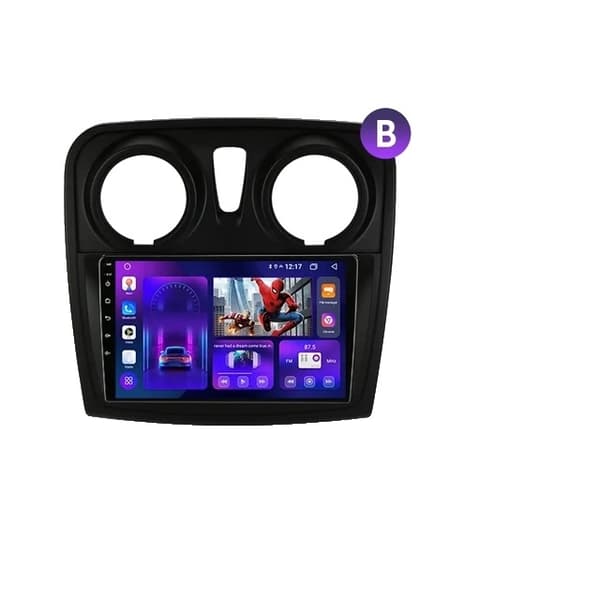 Bilstereo Radio Multimedia Spelare, Android 12, GPS Carplay Auto DVD, T10-C-Kamera-B