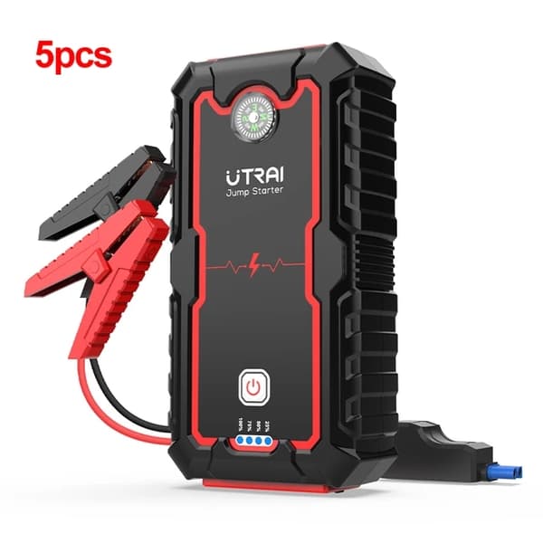 Hyppykäynnistin Power Bank, 2000A/2500A huippuvirta, hätätilanteen auton akun käynnistysapuri, 5kpl 2000A JS-One