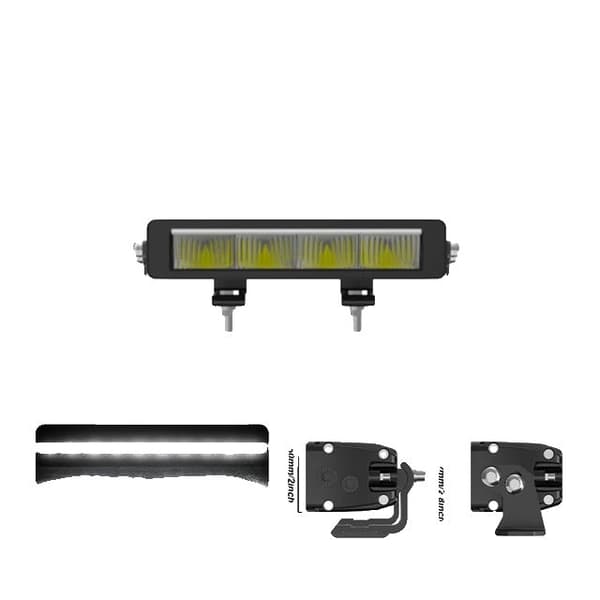 LED-ljusramp, E-märkt, Terrängkörning, 10 tum