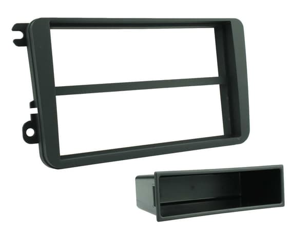 CAR CD RADIO FACIA FASCIA PANEL TRIM SINGLE DIN STEREO SURROUND FOR VW