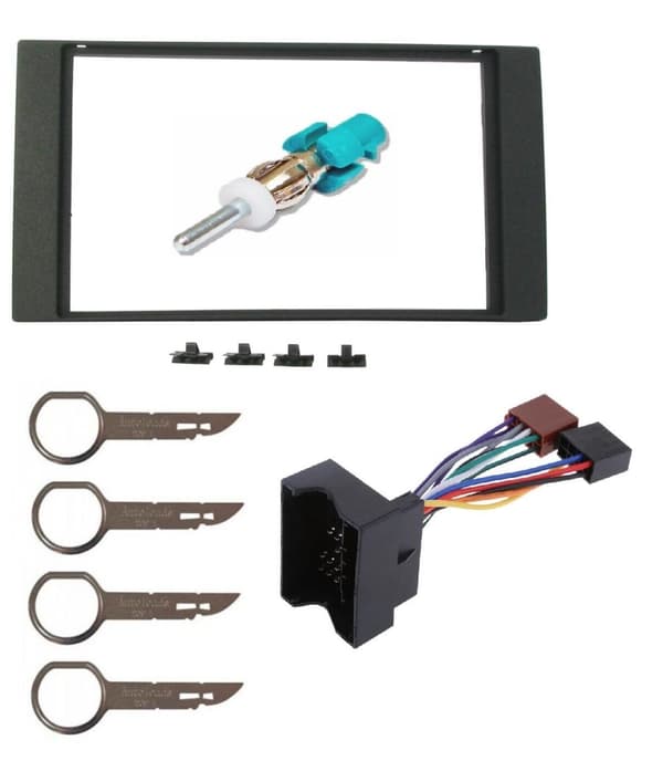 Double Din Stereo Fascia Fitting Kit Surround Wiring Facia Panel For Ford 6000