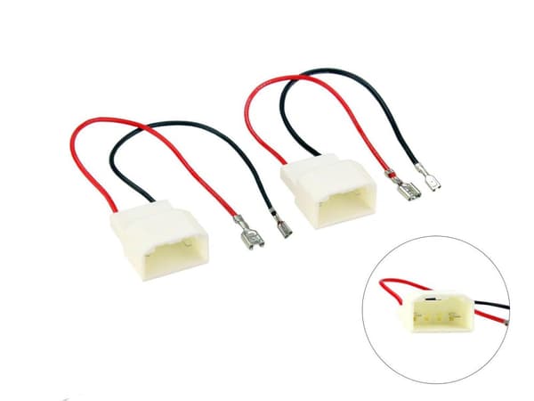 EMSea 2PCS 4Pin Car Amplifier Speaker Wire Harnesses 14cm Compatible