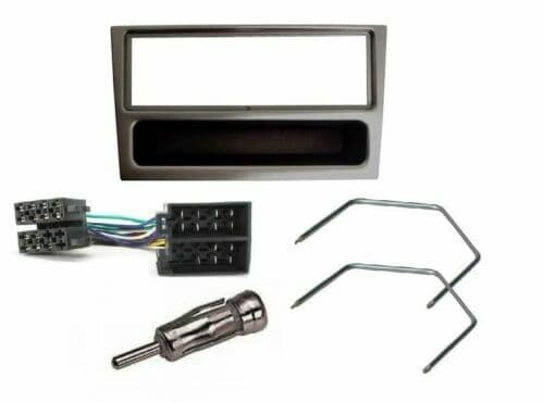 RADIO STEREO FASCIA KIT SURROUND WIRING AERIAL ADAPTOR GUNMETAL FOR VAUXHALL
