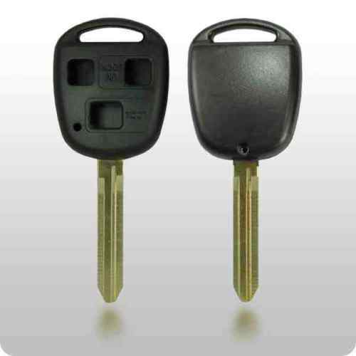 3 BUTTON REMOTE FOB CASE SHELL & UNCUT KEYBLADE FOR TOYOTA