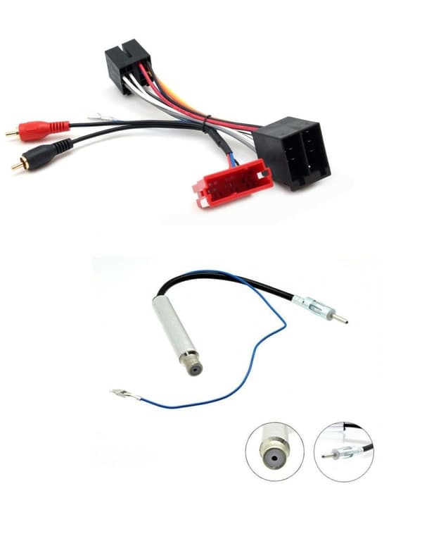 CHORUS CONCERT RCA ISO LOOM STEREO HARNESS PC9-404 + PC5-90 FOR FOR AUDI A4 02>