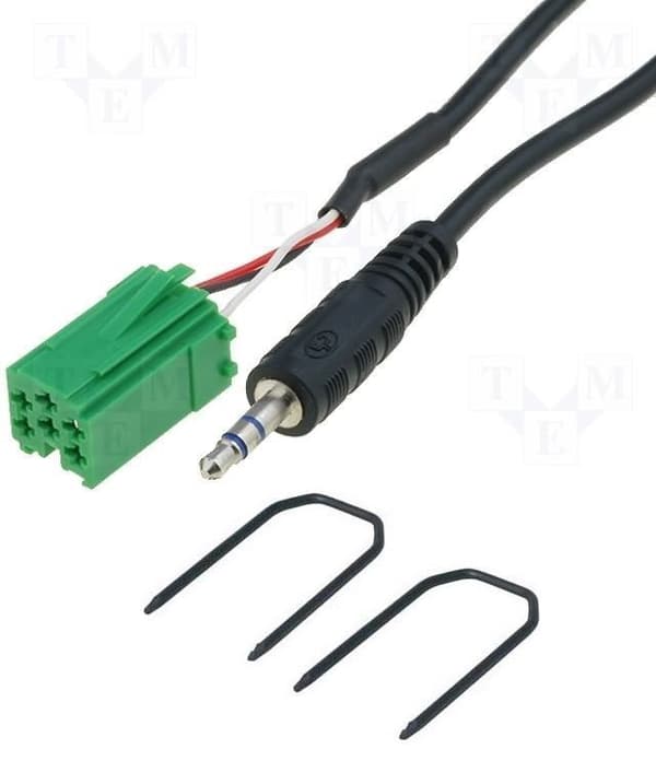AUX IN INPUT ADAPTER LEAD FOR MP3 + KEYS FOR RENAULT UPDATE LIST 2005-2012