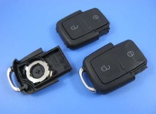 2 BUTTON REMOTE FLIP KEY FOB CASE SHELL + FREE BATTERY FOR VOLKSWAGEN VW
