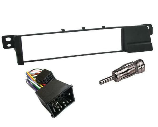 BMW E46 SINGLE DIN FACIA FASCIA SURROUND PANEL WIRING LOOM LEAD ADAPTER KIT
