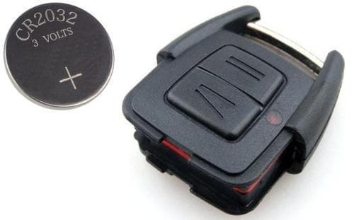 REPLACEMENT 2 BUTTON REMOTE FOB KEY CASE + BATTERY FOR VAUXHALL VECTRA