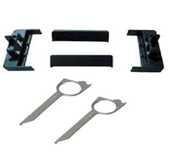 STEREO RADIO FACIA FASCIA SURROUND TRIM CT24AU01 + PC5-93 KEYS FITS AUDI A4