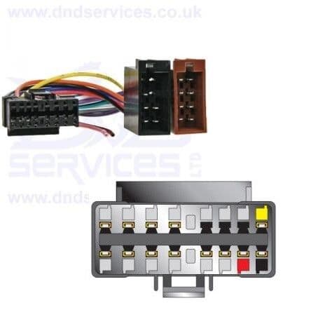 NEW PC3-433 FITS SONY 16 PIN TO ISO STEREO REPLACEMENT POWER LEAD HARNESS