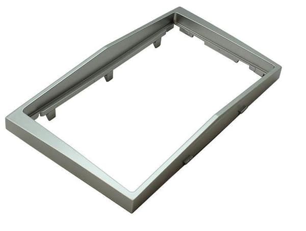 Double Din Silver Fascia Surround Panel Adaptor For Vauxhall Astra H Corsa D