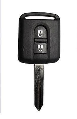 2 BUTTON REMOTE KEY FOB CASE PLASTIC + BLADE FITS NISSAN NOTE ALMERA