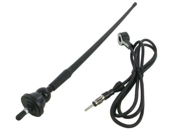 CAR RADIO STEREO UNIVERSAL RUBBER FLEXIBLE AERIAL ARIEL ARIAL WING/ROOF MOUNT