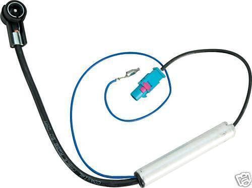 Cd Radio Stereo Aerial ISO Adaptor for VW Bora Caddy Golf Jetta Passat