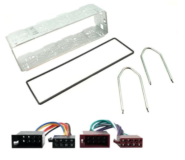 Universal Single Din Facia Fascia Cage Kit Removal Keys Wiring Harness Adapter