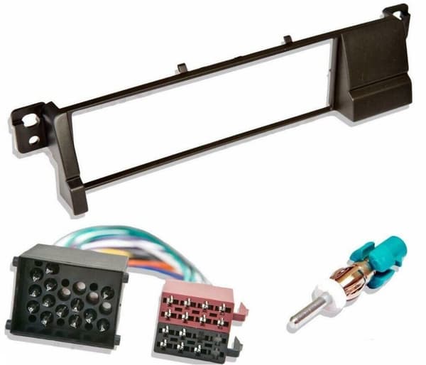 CD STEREO SINGLE DIN FACIA FASCIA SURROUND FITTING ADAPTER KIT FITS BMW E46