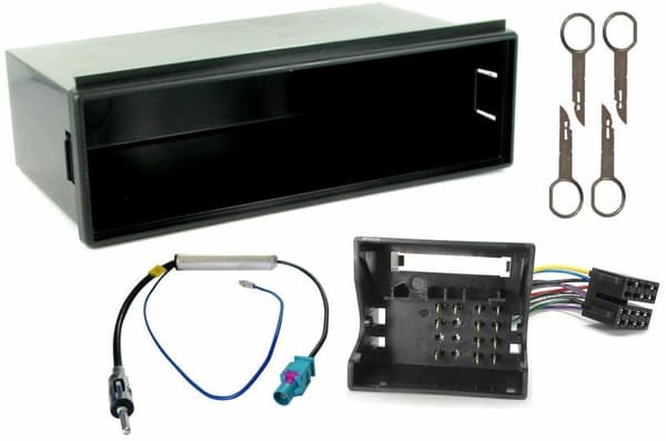 FOR VW BORA DOUBLE & SINGLE DIN FACIA FASCIA STEREO RADIO PANEL TRAY FULL KIT