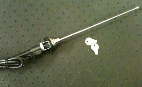 NEW MANUAL REPLACEMENT CHROME WING AERIAL FITS BMW MINI FORD TRIUMPH