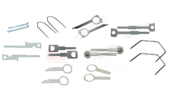 22 PIECE COMPLETE CD RADIO STEREO HEADUNIT REMOVAL RELEASE KEY PIN KIT TOOL SET