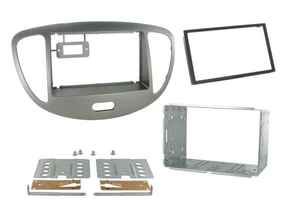 RADIO STEREO FACIA FASCIA CT23HY25 FOR HYUNDAI i10 SILVER 2008-2013 DOUBLE DIN