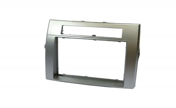 CD RADIO STEREO FASCIA FACIA CT23TY89 FOR TOYOTA COROLLA SILVER DOUBLE DIN 04-07