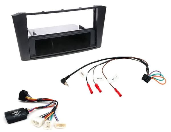 RADIO STEREO FACIA FASCIA KIT STEERING CONTROL FOR TOYOTA AVENSIS T25 2003-2007