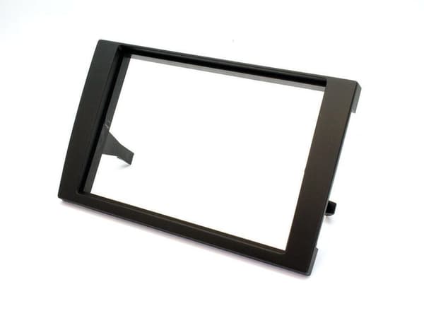 Black Double Din Stereo Fascia Surround Panel CT24AU16 For Audi A4 B6 B7 2001-08
