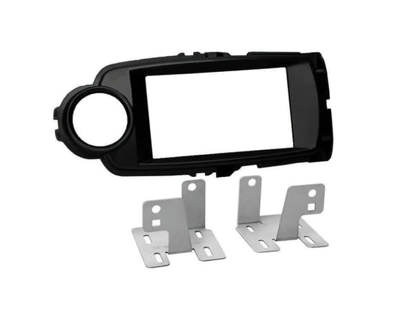 CD RADIO STEREO DOUBLE DIN FACIA FASCIA BLACK CT23TY57 FOR TOYOTA YARIS 2011 ON