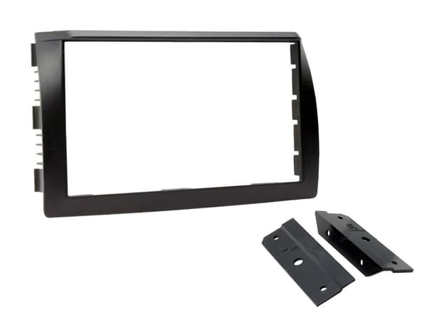RADIO STEREO FACIA FASCIA PLATE CT23LD01 FOR LDV MAXUS BLACK DOUBLE DIN BRACKETS