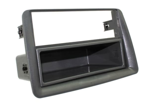 FP-01-06 GREY RADIO STEREO SINGLE DIN PANEL FRAME FACIA TRIM FOR FIAT PANDA