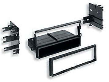 BLACK SINGLE DIN WITH POCKET FASCIA FACIA FP-28-03 FITS MITSUBUSHI OUTLANDER
